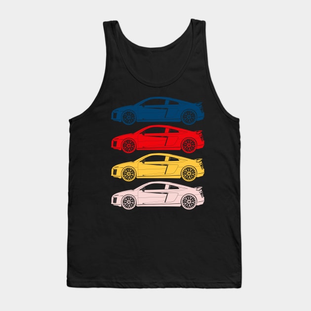 Audi r8 all colors Tank Top by Magnit-pro 